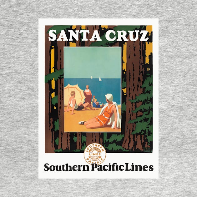 Santa Cruz Vintage Travel Poster 1926 by vintagetreasure